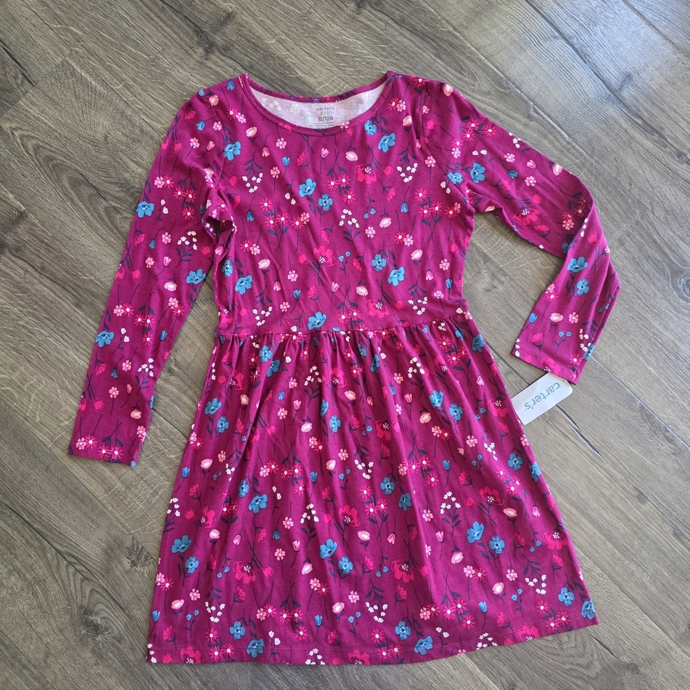 NWT Girls' Floral Pink Dress